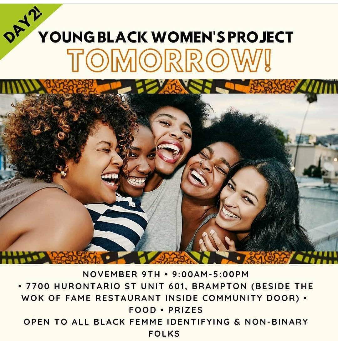 Poster of "Young Black Women's Project hosted by Moyo HCS"
